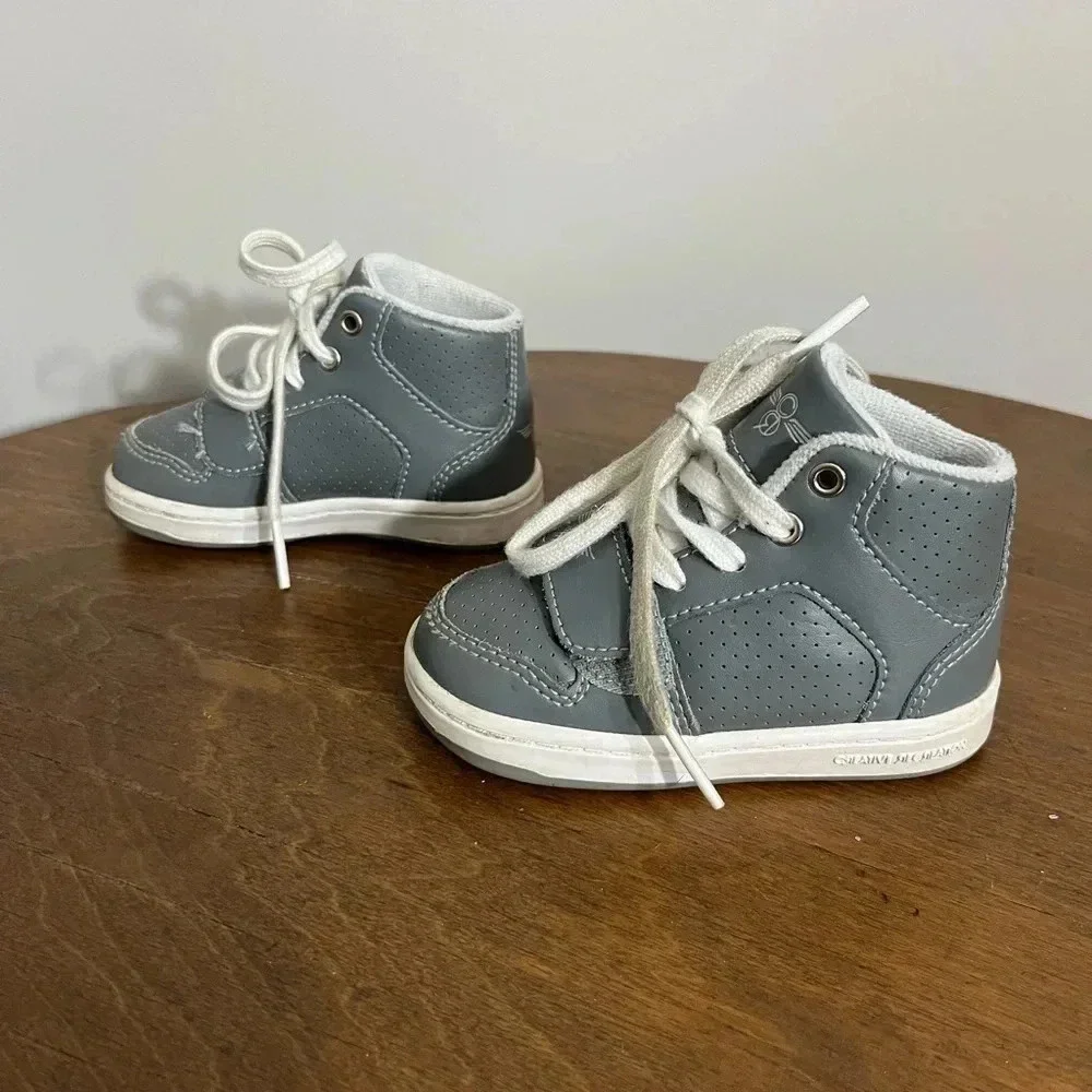 Kids creative‎ recreation gray high top sneakers size toddler 5